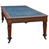 Antique FINE WILLIAM IV MAHOGANY PARTNERS DESK/LIBRARY TABLE