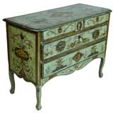 AN ITALIAN UMBRIAN PAINTED COMMODE, C1780