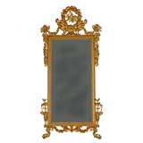 ITALIAN NEOCLASSICAL GILT CARVED MIRROR, GENOVESE C1790