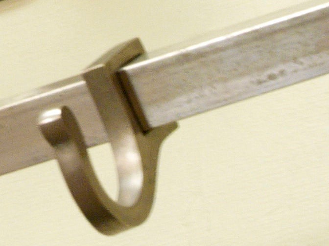 Belgian antique nickel-plated pot racks