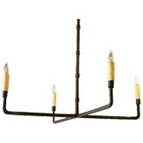 Hand-Wrought, Custom "Guernesy" Iron Chandelier 12