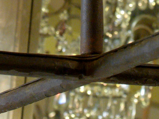 Americano Semplice lampadario personalizzato in ferro forgiato a mano 