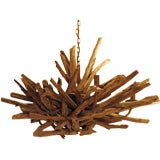 6 light chandelier from driftwood or river wood