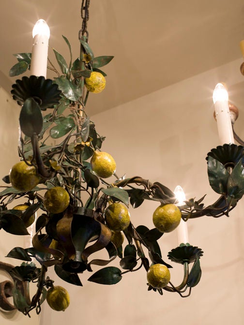 lemon chandelier