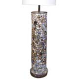 piece assiette floor lamp  with parchment shade