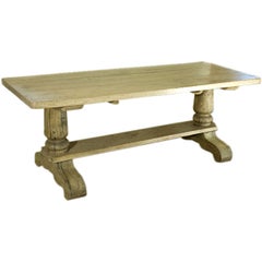 Antique Bleached Oak Coffee Table