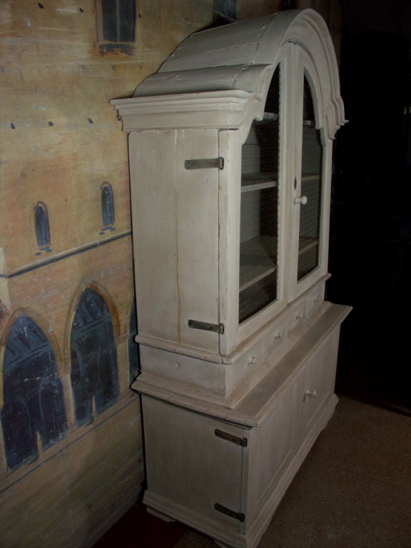 19th Century Painted Swedish Cabinet In Good Condition For Sale In Houston, TX