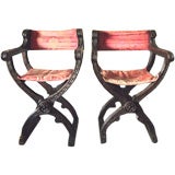 Antique Early 19th Century Italian Savonarola Chairs