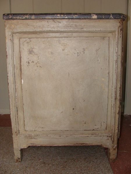 Wood Painted French Three Drawer Commode