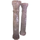 Pair of 17th Century Stone Columns