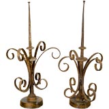 Pair of French roof finials