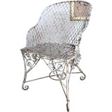 Vintage wire garden chairs