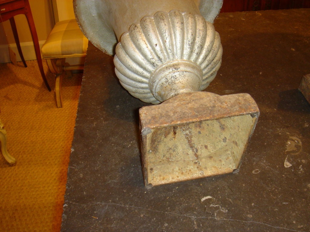 Pair of Cast Iron Jardinieres