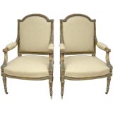 Pair of Bronze Mounted Fauteuils