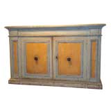 Antique 18 th c. Painted Sacristy Sideboard