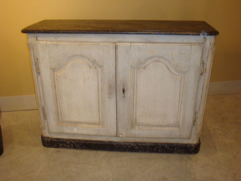 Painted Sideboard From 18th c. French Boiserie