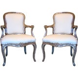 Pair Late 18th c. Venetian Arm Chairs
