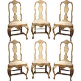 Set of Six  Rococo  Chairs