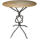 French Wrought Iron Table attributed to Giacometti