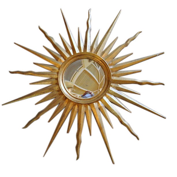 Sun Burst French Gilt Mirror