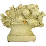 Antique  French Faience Chimney Crown
