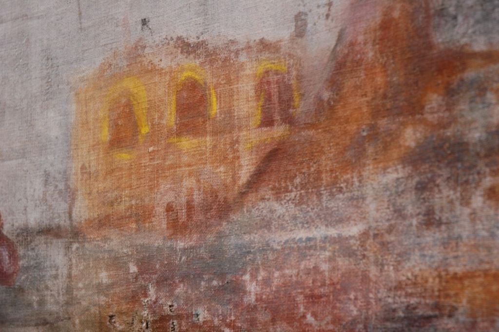 18th c. Painted Panel