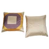 Pair of Graphic Silk Pillows
