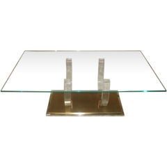 Jansen Lucite Coffee Table, c. 1970