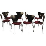 Set of Eight 3107 Chairs by Arne Jacobsen Set of Eight 3107 Chairs by Arne Jacobsen
