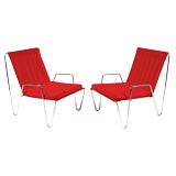 Pair of Bachelor Arm Chairs by Verner Panton