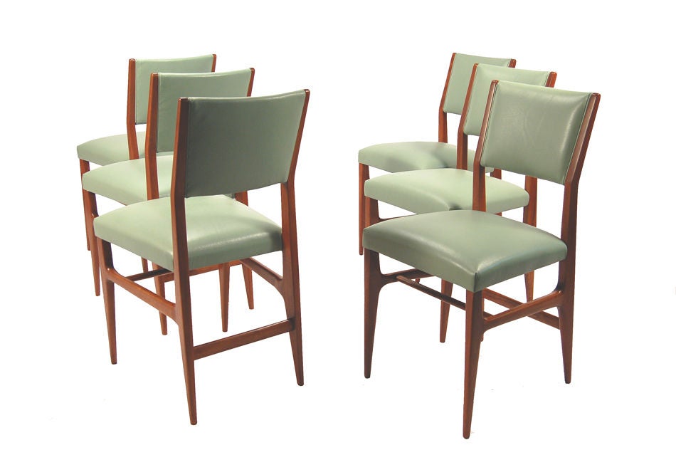 Set of Six Dining Chairs by Gio Ponti