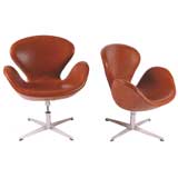 Pair of Swan Chairs by Arne Jacobsen