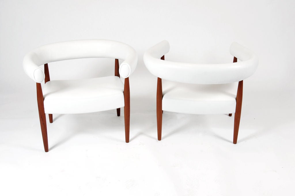 Danish Pair of Ring Chairs by Nanna Ditzel