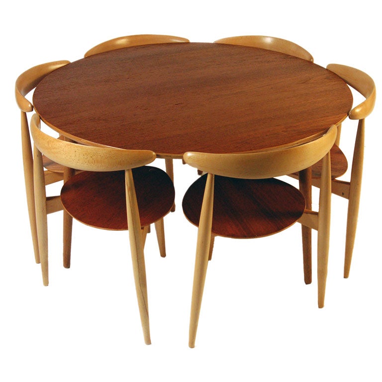 Hans wegner table and cheap chairs