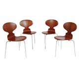 Set of Four Early Ant Chairs by Arne Jacobsen