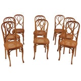 Set of Eight Dining Chairs by J. J. Kohn