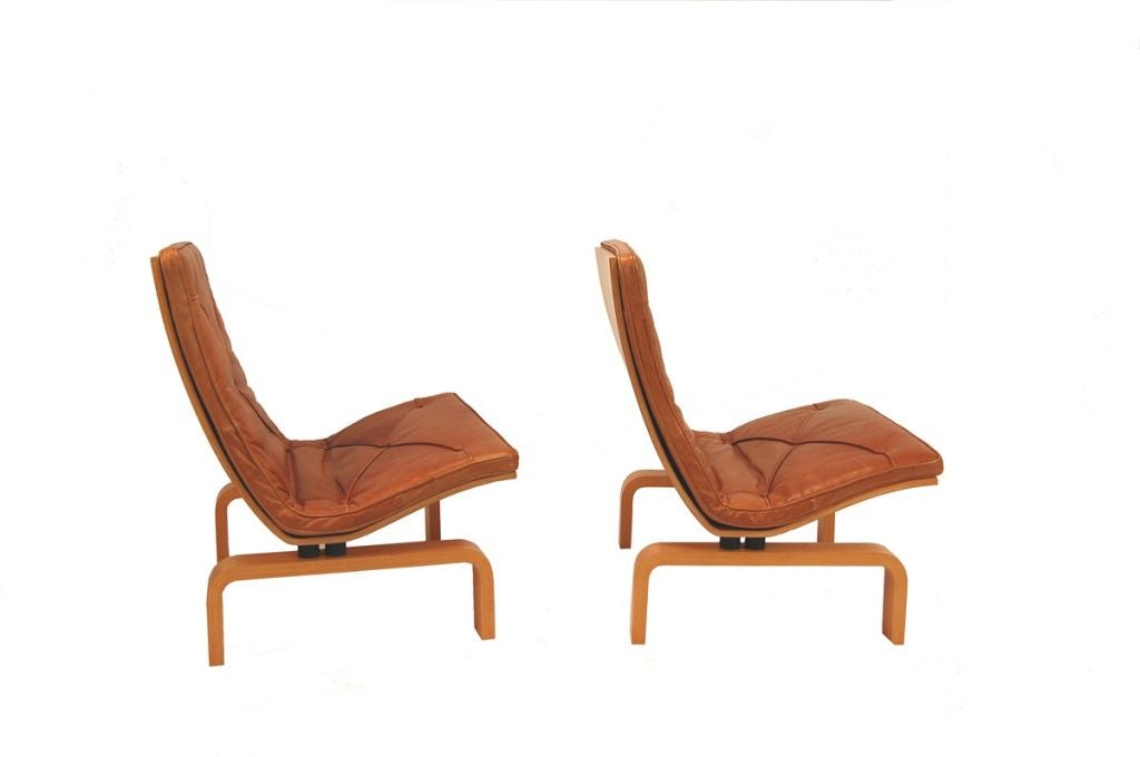Danish Pair of PK-27 Chairs by Poul Kjaerholm