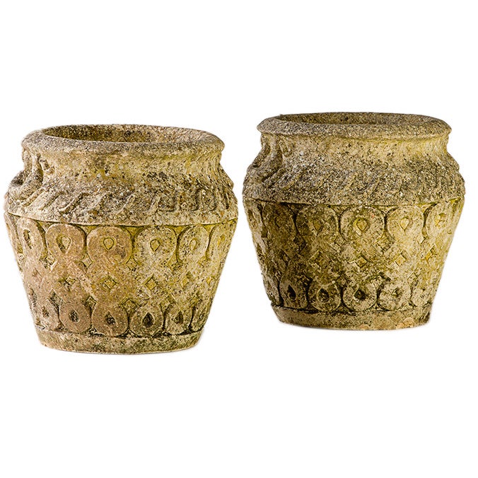 Pair of Cotswold Studios Cast Stone Planters