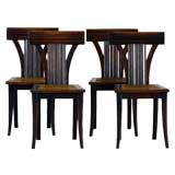 Set of Four Chairs designed by G.E. Street for the Law Courts