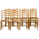 A Set of Eight Cotswold School Chairs by Edward Gardiner