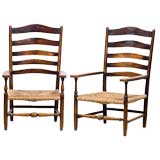 A Pair of 'Russell' Armchairs executed by Edward Gardiner