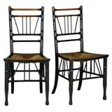A Pair of 'Thebes' Chairs in the manner of Liberty & Co.