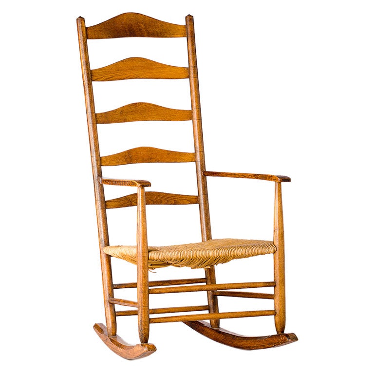 A Cotswold School 'Bedales' Rocker by Ernest Gimson For Sale