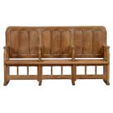 A Limed Oak Settle by Ambrose Heal for Heal & Son