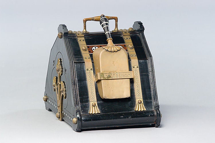 An Aesthetic Movement Coal Scuttle by Collinson & Lock