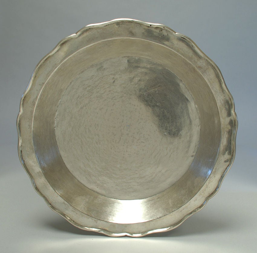 A Large 18th Century Spanish Colonial Silver Charger