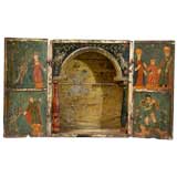 Antique 18th Century Spanish Colonial Altar Niche
