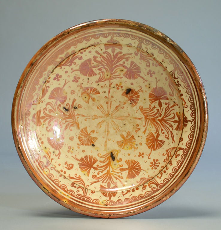 17th Century Hispano Moresque Luster Charger