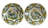 Pair Antique Italian Maiolica Bowls - Circa 1840