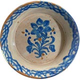 19th Century Spanish Granadino Fuente Charger